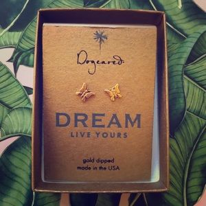 NWT Dogeared Butterfly ‘Dream’ Gold- dipped Stud